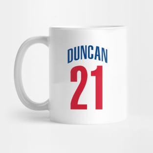 Tim Duncan Number 21 Mug